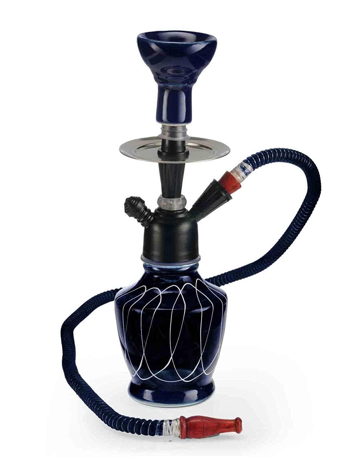 Fashion Bizz 8 inch Glass Hookah  (Multicolor)